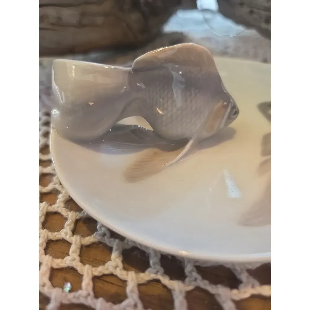 70's ~ Royal Copenhagen ~ Art Nouveau 4.75” Fish Bowl #931 ~ Amazing & Perfect!!